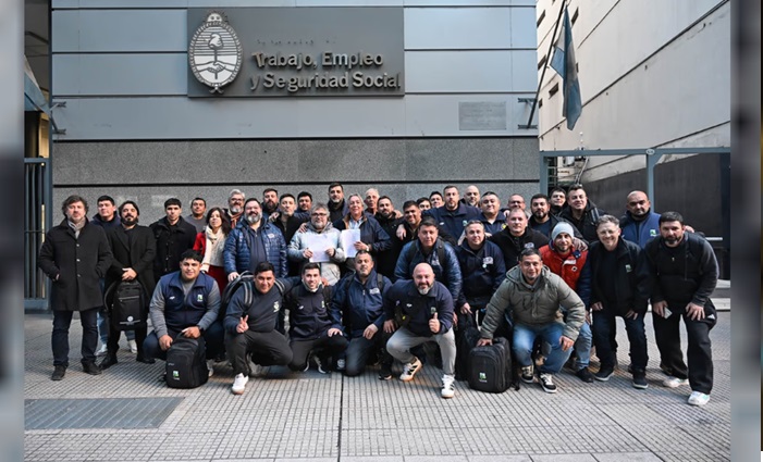 Daniel Succi (Soea San Lorenzo) y Daniel Yofra (Federación Aceitera)