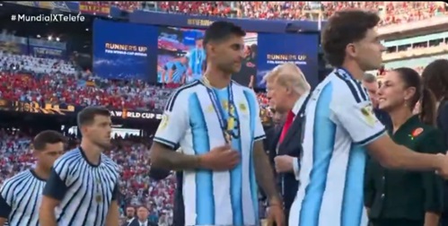 Dos jugadores argentinos no saludaron a Donald Trump