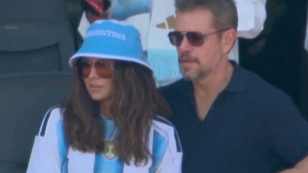 Confusión en la final del Mundial: Matt Damon es presentado como Brad Pitt
