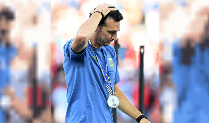 Scaloni, sobre la polémica por la bandera de las Islas Malvinas: &ldquo;No nos dijeron nada&rdquo;