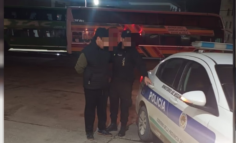 El sujeto fue detenido en la Terminal de Ómnibus de Comodoro Rivadavia