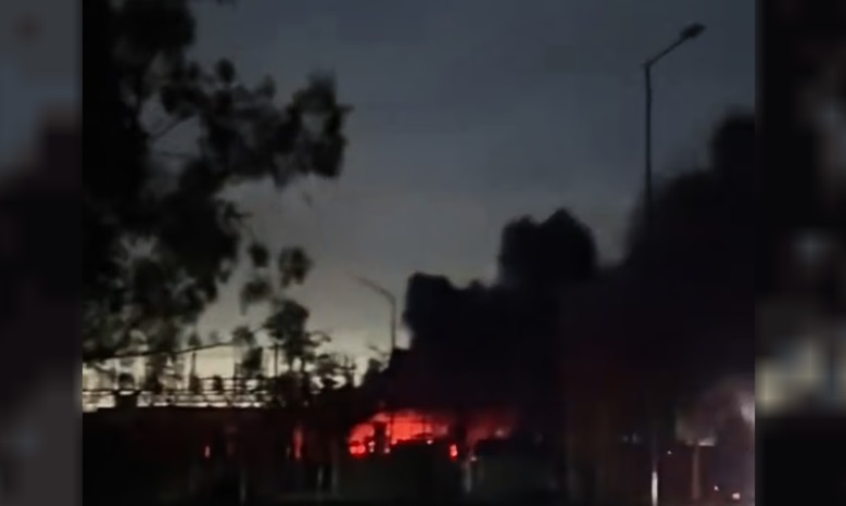 El incendio fue en una central eléctrica.