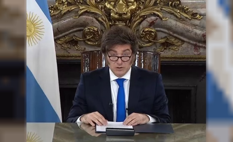 El presidente Javier Milei
