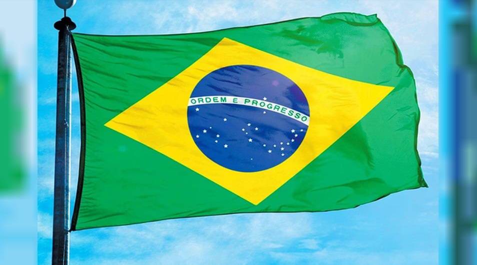 La bandera de Brasil.